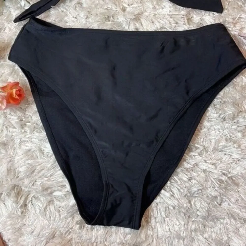 Wild‎ Fable Swimsuit Set Cut Out One Shoulder Bikini top and Cheeky Bottoms